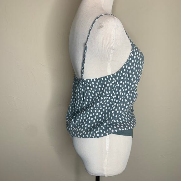 Abercrombie & Fitch Polka Dot Bodysuit Sz Small Blue Green - Picture 4 of 10